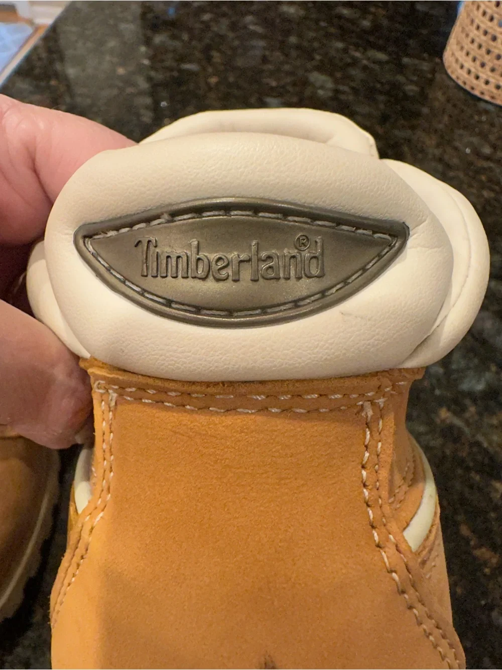 Timberland Wheat/Tan Leather Men's Lace-Up Boots with Cream Collar